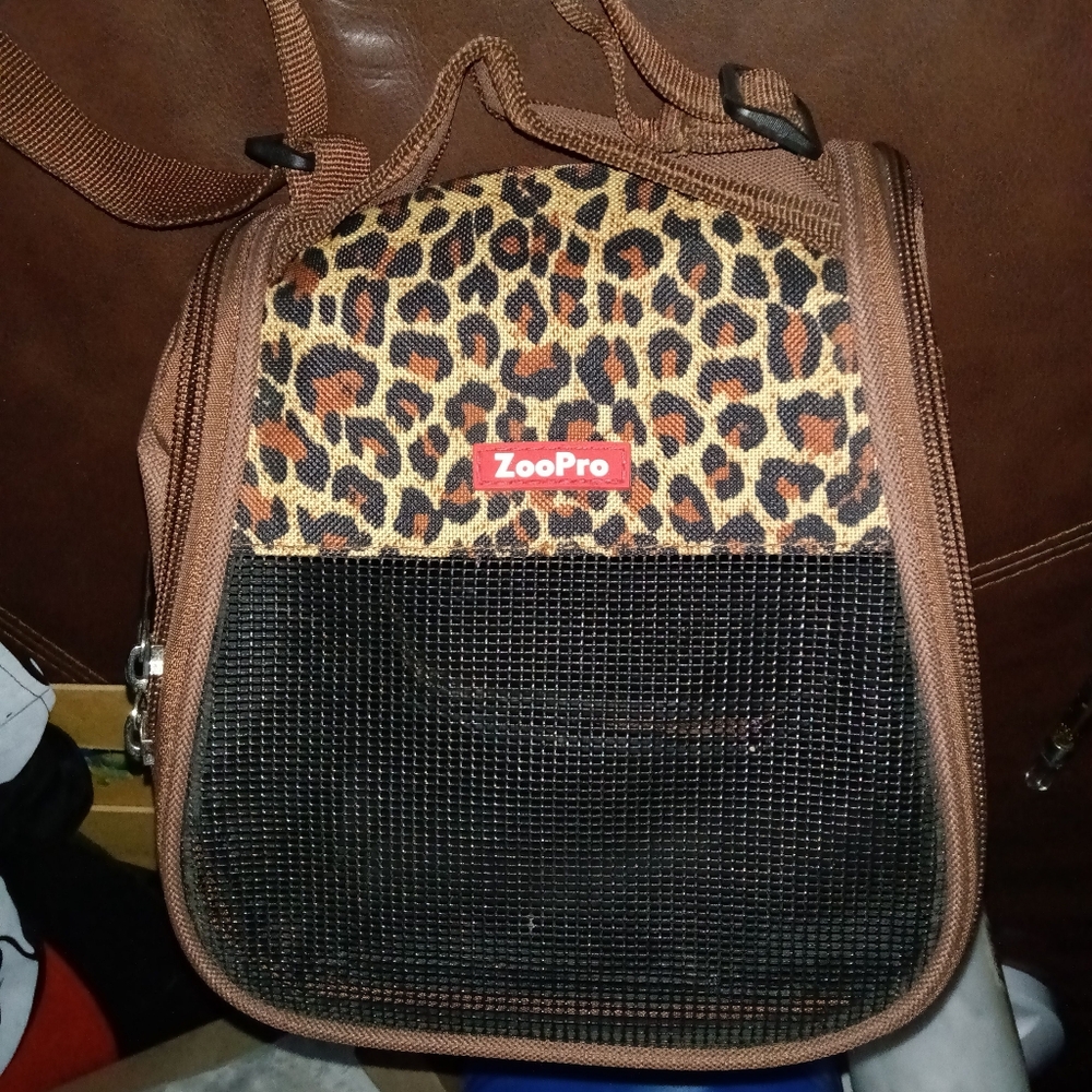 Leopard Print Small Pet Carrier